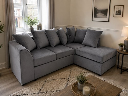 Seater steel color plush - 3,