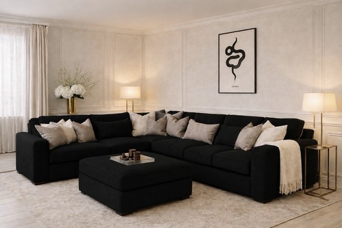 Luxury ruby corner sofa - ruby,
