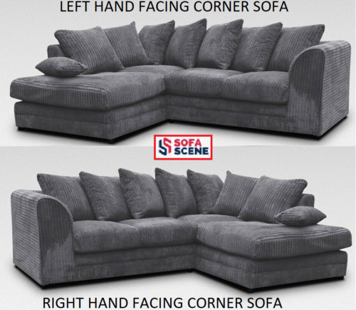 Jumbo cord corner sofa - corner,