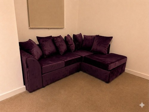 Seater plum plush velvet - 3,